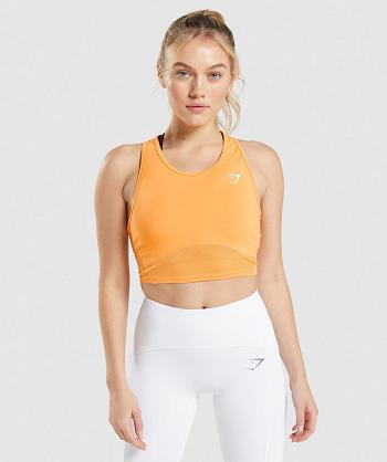 Camiseta Tirantes Gymshark Pulse Crop Mujer Albaricoque Naranjas | CO 2347CTV